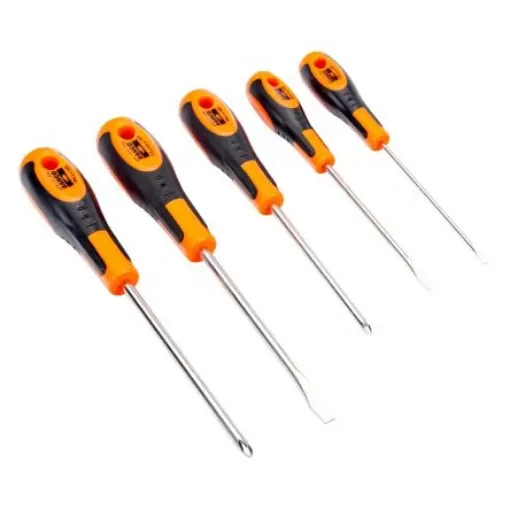 Bahco Slotted Insulated Screwdriver, 5-Piece - 604-5 product image