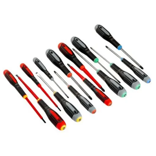 Bahco Slotted Insulated Screwdriver, 15-Piece - BE-9877 product image