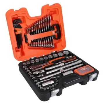 Bahco 96-Piece Imperial 1/2 in, 1/4 in Bit Socket Set with Ratchet, Hex Bit - S95 product image