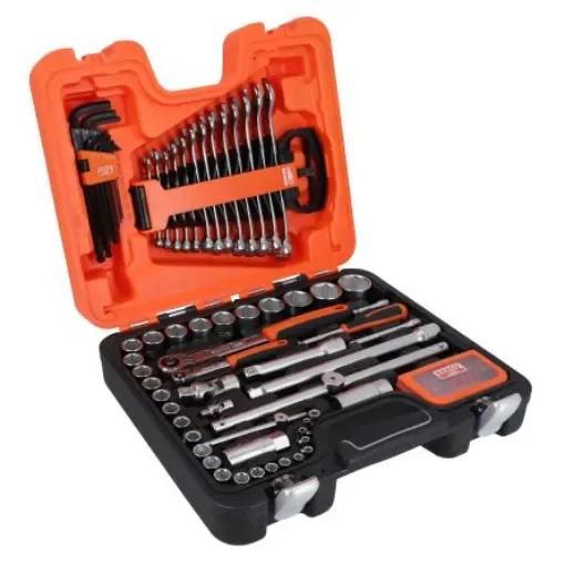 Bahco 96-Piece Imperial 1/2 in, 1/4 in Bit Socket Set with Ratchet, Hex Bit - S95 product image