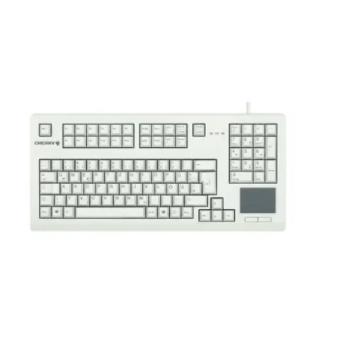 Cherry CHERRY G80-11900 Wired USB Touchpad Keyboard, QWERTY (UK), Light Grey - G80-11900LUMGB-0 product image