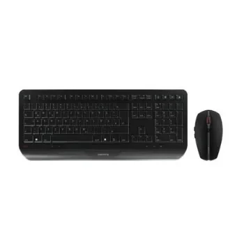 Cherry CHERRY GENTIX DESKTOP Wireless Ergonomic Keyboard and Mouse Set, QWERTZ (German), Black - JD-7000DE-2 product image