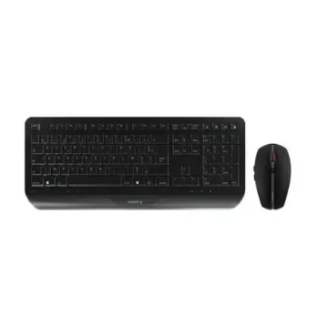 Cherry CHERRY GENTIX DESKTOP Wireless Ergonomic Keyboard and Mouse Set, AZERTY (France), Black - JD-7000FR-2 product image