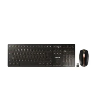 Cherry CHERRY DW 9100 SLIM Wireless Ergonomic Keyboard and Mouse Set, QWERTZ (German), Black - JD-9100DE-2 product image