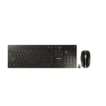 Cherry CHERRY DW 9100 SLIM Wireless Ergonomic Keyboard and Mouse Set, QWERTY (EU), Black - JD-9100EU-2 product image