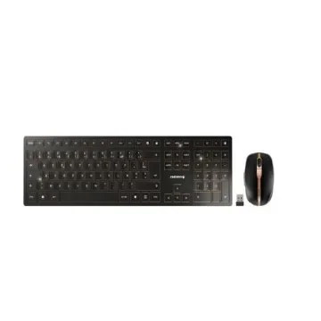 Cherry CHERRY DW 9100 SLIM Wireless Ergonomic Keyboard and Mouse Set, AZERTY (France), Black - JD-9100FR-2 product image