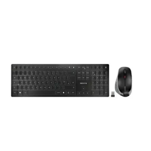 Cherry CHERRY DW 9500 SLIM Wireless Ergonomic Keyboard and Mouse Set, QWERTY (UK), Black - JD-9500GB-2 product image