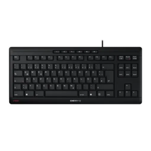 Cherry STREAM KEYBOARD TKL Wired USB Keyboard, QWERTZ (German), Black - JK-8600DE-2 product image