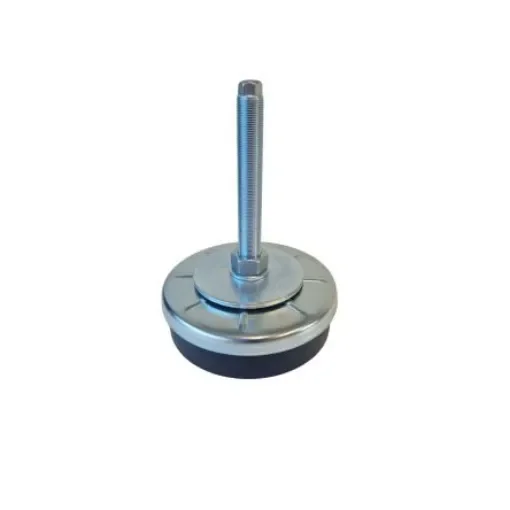 Serious 20mm 160mm Dia. Natural Rubber Levelling Adjustable Foot, 2000kg Static Load Capacity - 10303 product image