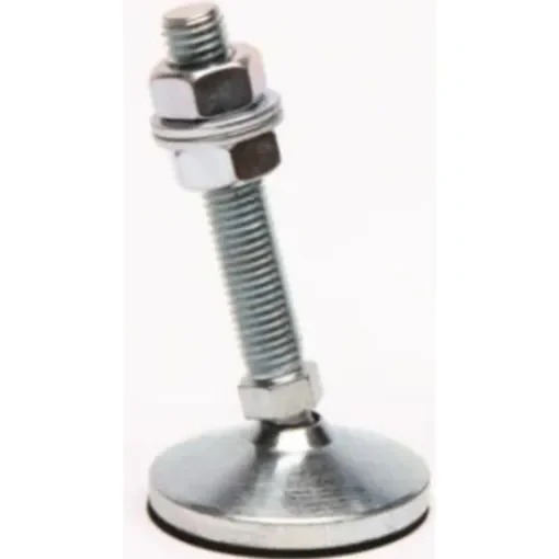 Serious 14mm 60mm Dia. Rubber Levelling Adjustable Foot, 2000kg Static Load Capacity 10° Tilt Angle - 50003 product image