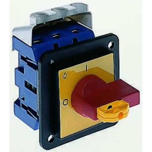 Kraus & Naimer 3P Pole Panel Mount Isolator Switch - 80A Maximum Current, 30kW Power Rating, IP65 - KG80.T203/GBA016.E product image