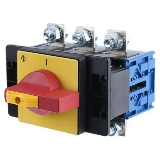 Kraus & Naimer 3P Pole Panel Mount Isolator Switch - 250A Maximum Current, 90kW Power Rating, IP65 - KG251.T203/GBA008.E product image