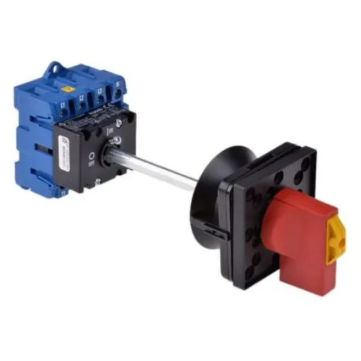Kraus & Naimer 4P Pole Isolator Switch - 63A Maximum Current, 22kW Power Rating, IP65 - KG64B.T204/GBA006.VE product image