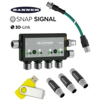 Banner, SNAP Signal Series M12 Starter Kit IO-Link - DXMR90-4K IO-Link Kit product image