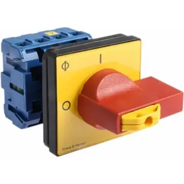 Kraus & Naimer 4P Pole Panel Mount Isolator Switch - 25A Maximum Current, 7.5kW Power Rating, IP65 - KG20B.T204/GBA007.E product image