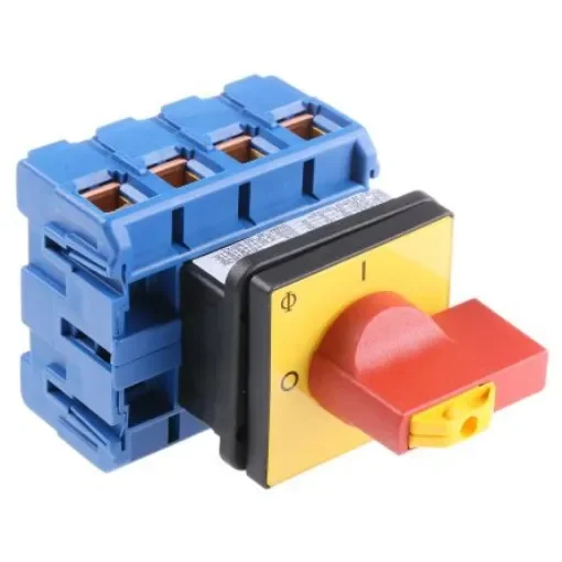 Kraus & Naimer 4P Pole Panel Mount Isolator Switch - 100A Maximum Current, 37kW Power Rating, IP65 - KG100.T204/GBA007.E product image