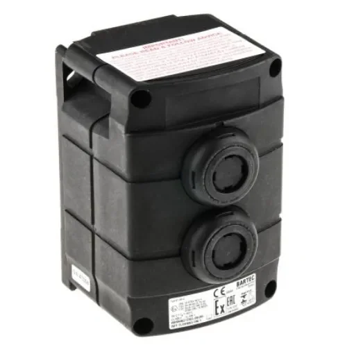 Bartec Push Button Control Station, Thermoplastic, IP66, IP67 - 07-3512-10P74P74 product image