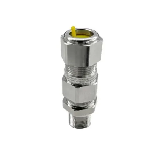 RS PRO Silver Brass Cable Gland, M20 Thread, 6mm min., 13mm max., IP68 - 2823626 product image