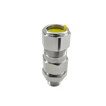 RS PRO Silver Brass Cable Gland, M20 Thread, 12.5mm min., 21mm max., IP68 - 2823629 product image