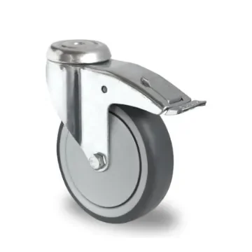RS PRO Braked Swivel Castor Wheel, 75kg Capacity, 75mm Wheel - 2823637 product image