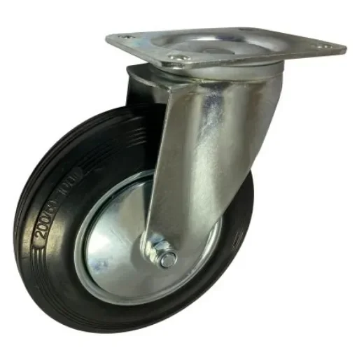 RS PRO Swivel Castor Wheel, 205kg Capacity, 200mm Wheel - 2823640 product image