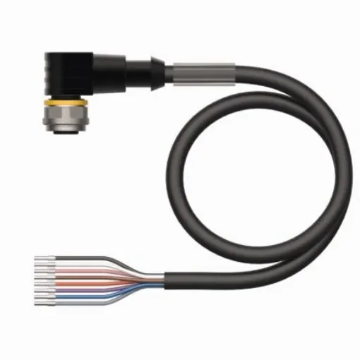 Turck, WKC Series M12 Female Connector, 2m Cable Length, 5.9mm Probe - WKC8T-2/TXL product image