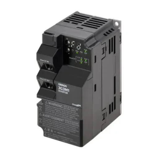 Omron Variable Speed Drive, 0.55 kW, 1 Phase, 200 V ac, 3.5 A, M1 Series - 3G3M1-AB004-ECT product image