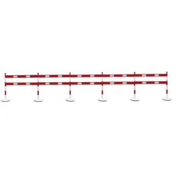 Viso Red & White Steel Safety Barrier - BSA6100RBKIT product image