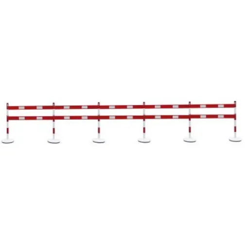 Viso Red & White Steel Safety Barrier - BSA6100RBKIT product image