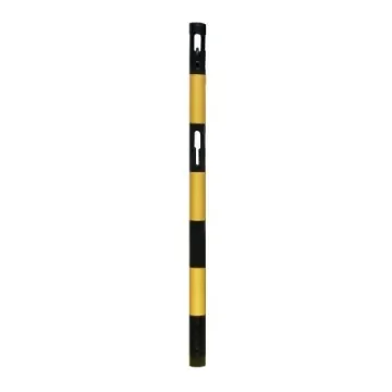 Viso Black & Yellow Steel Barrier Post - BSF100NJ product image