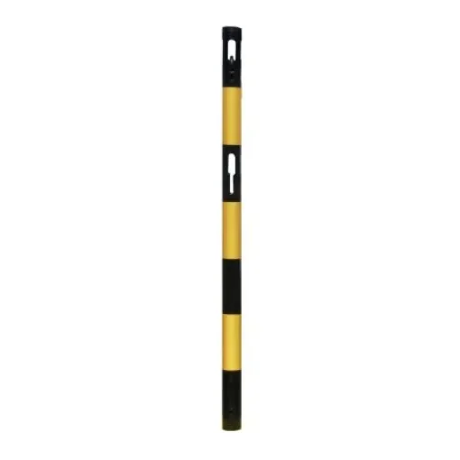 Viso Black & Yellow Steel Barrier Post - BSF100NJ product image