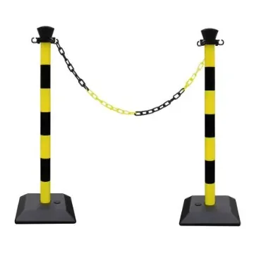 Viso Black & Yellow Plastic Chain Barrier - CBRSETNJ product image