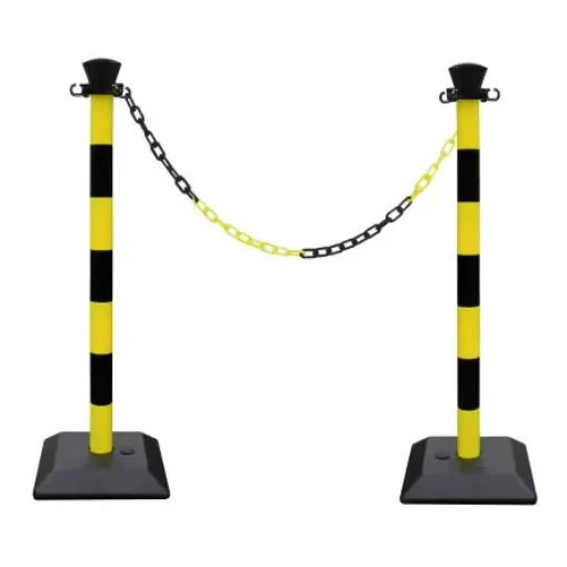 Viso Black & Yellow Plastic Chain Barrier - CBRSETNJ product image