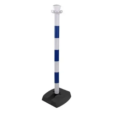 Viso Blue, White Plastic Barrier Post - PPC500LOBB product image