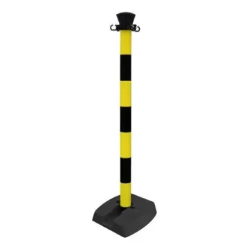 Viso Black & Yellow Plastic Barrier Post - PPC500LONJ product image