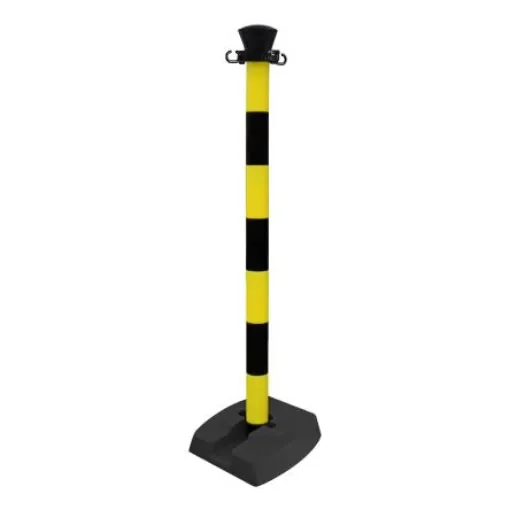 Viso Black & Yellow Plastic Barrier Post - PPC500LONJ product image