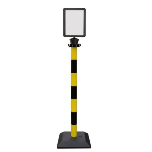 Viso Black & Yellow Plastic Barrier Post - PPCA4NJ product image