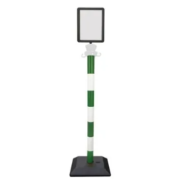 Viso Green, White Plastic Barrier Post - PPCA4VB product image
