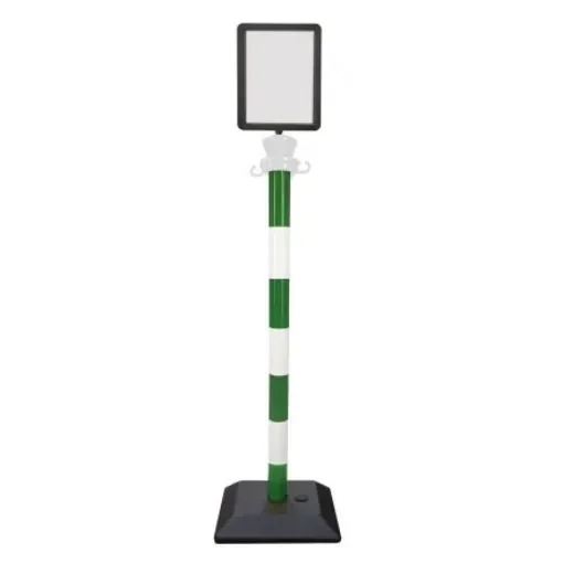 Viso Green, White Plastic Barrier Post - PPCA4VB product image