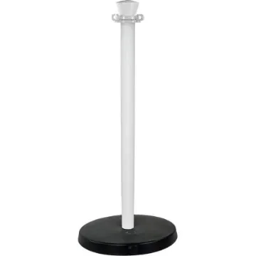 Viso White Plastic Barrier Post - PPLO100B product image