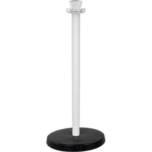 Viso White Plastic Barrier Post - PPLO100B product image