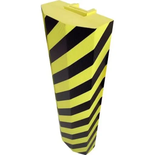 Viso Black, Yellow Post Protector 300mm x 150mm - PUX1001 product image