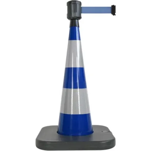 Viso Weighted Blue 90 cm PVC Traffic & Safety Cone - RCX102BU product image