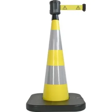 Viso Weighted Yellow 90 cm PVC Traffic & Safety Cone - RCX102DAN product image