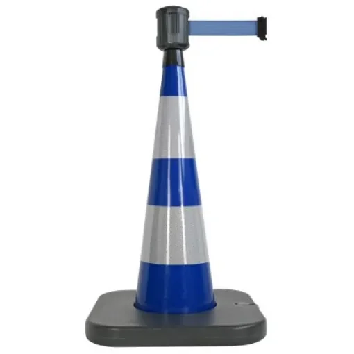 Viso Weighted Blue 90 cm PVC Traffic & Safety Cone - RCX104BU product image