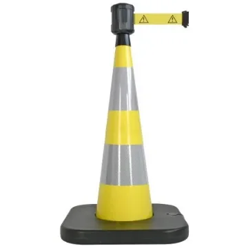 Viso Weighted Yellow 90 cm PVC Traffic & Safety Cone - RCX104DAN product image