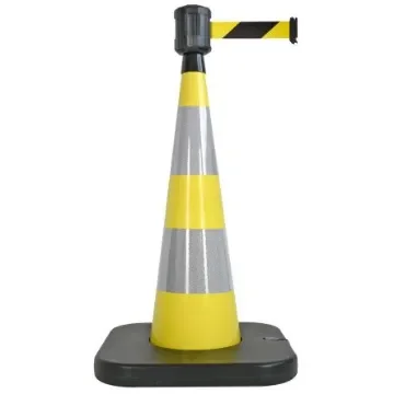 Viso Weighted Yellow 90 cm PVC Traffic & Safety Cone - RCX104NJ product image