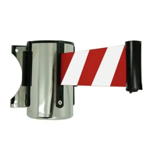 Viso Red & White Aluminium Strap Reel, 3m, Red, White Tape - REWO20RB product image