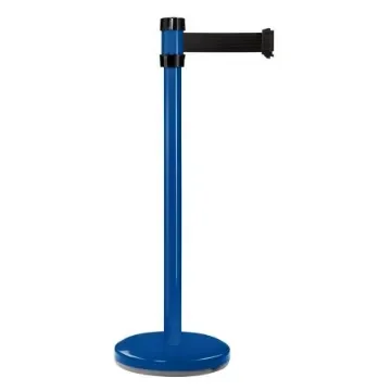 Viso Blue Steel Barrier Post, 2m, Black Tape - RS2BUBK product image