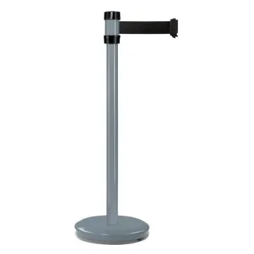Viso Grey Steel Barrier Post, 2m, Black Tape - RS2GRBK product image